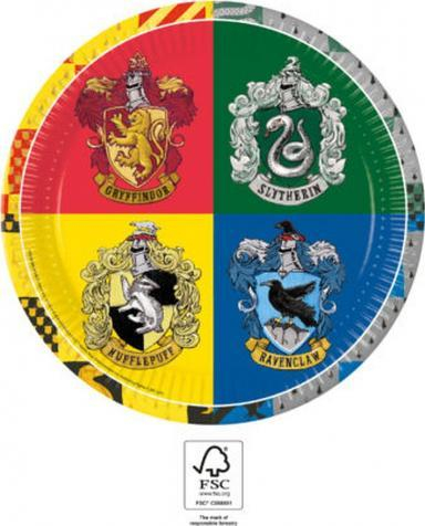 Pjata letre GoDan Harry Potter, 23cm, set 8 copë, shumëngjyrëshe