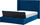 Shtrat dopio Eu Panel Bed, 4ft6, kadife, me kuti depozitimi, blu