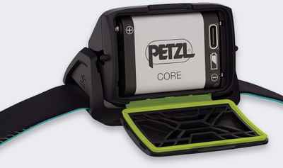 Dritë koke Petzl Actik Core E065AB03, e rikarikueshme, LED, e gjelbër