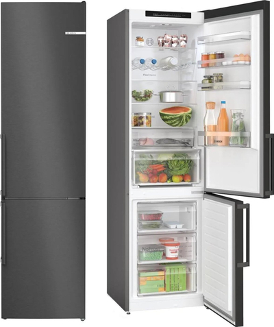 Комбиниран фрижидер со замрзнувач Bosch KGN39VXCT, 363L, 203cm, инокс
