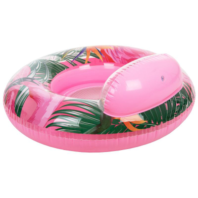 Karrige noti me ajër SunClub Water Lounger, diametër 106 cm, me mbajtëse shpine, rozë