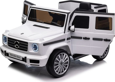 Makinë elektrike për kalamaj Mercedes G500 XMX627, 12V, 4x45W, e bardhë