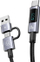 Kabllo USB Usams Sufeng 6n1 SJ736, 2m, 60W, argjendi