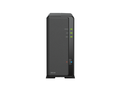 NAS server Synology DiskStation DS124, 1 bay, pa disk, i bardhë