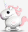 Puzzle 3D ekologjik Eugy Pink Unicorn, model njëbrirësh, shumëngjyrësh