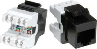 Modul keystone ROLINE RJ45 Cat.5e, LSA, i zi e bardhë