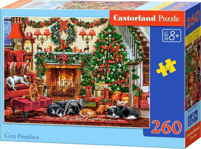 Puzzle Castorland Cozy Fireplace, 260 cope, per femije