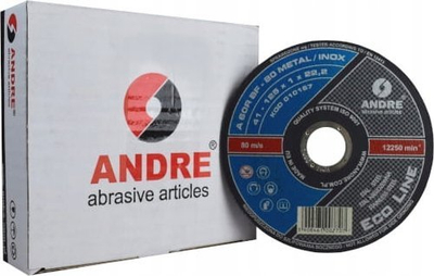 Disk prerës për metal Andre 125mm, trashësi 1.0mm, për çelik dhe inox