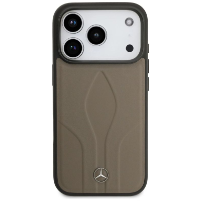 Mbrojtëse telefoni Mercedes The Move MagSafe për iPhone 17 Pro, lëkurë, ngjyrë taupe