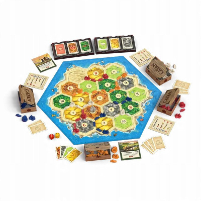 Lojë tavoline Kosmos Catan, strategjike, 3 4 lojtarë, shumëngjyrëshe