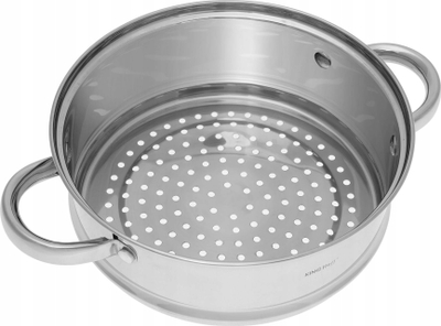 Shtesë avullimi KingHoff KH-1535, 22cm, për gatim me avull, argjend
