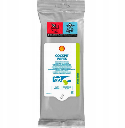 Peceta pastruese për kokpit Shell Cockpit Wipes, pako 20 copë