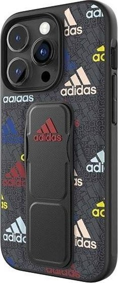 Mbulesë telefoni Adidas SP Grip Case për iPhone 14 Pro, e fortë, e zezë me ngjyra