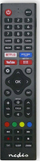 Telekomandë Nedis për TV HiSense, infra të kuqe, me butona Netflix Amazon Prime YouTube, ngjyrë e zezë