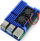 Kuti alumini JustPi për Raspberry Pi 4B, me 2 ventilatorë, blu