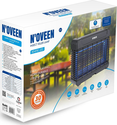 Светилка против инсекти Noveen IKN910 LED, 11W, 150 m², црна