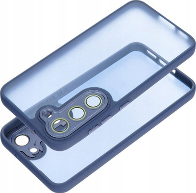 Mbajtëse telefoni Variete për Samsung S23, TPU, me xham mbrojtës te kamera, blu navy