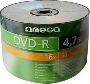 Дискови ДВД Р Омега 40933, 4.7GB, 16x, 50 парчиња