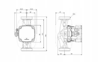 Pompe qarkulluese Grundfos ALPHA2 GO 32-60 180, lidhje Bluetooth, kursim energjie