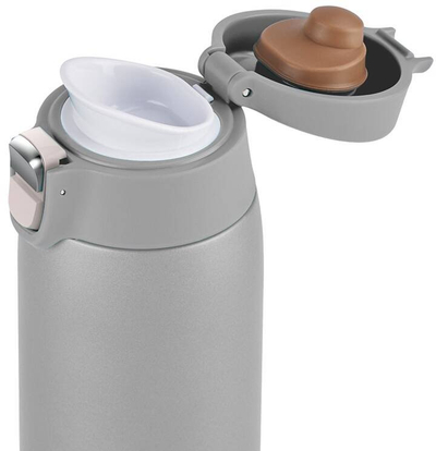 Shishe termo Emsa TRAVEL MUG LIGHT, 0.4L, dizajn i hollë dhe i lehtë, gri