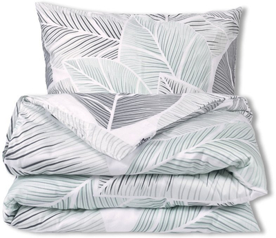 Set posteqesh Matex Satin Exclusive Leaves, 140x200 cm, pambuk, me gjethe