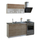 Njësi kuzhine melamine 120 cm (HM2438), bardhë