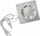 Ventilator banjoje Europlast E-Extra EE100WP, 100mm, me kabllo dhe çelës, i bardhë