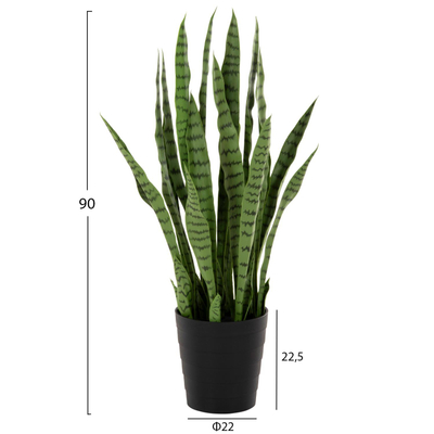 Bimë sintetike Sansevieria 90cm (HM7995), gjelbër