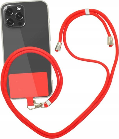 Rrip telefoni LOOP STRAP, i rregullueshëm 70 cm, i kuq