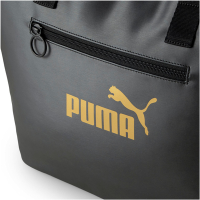 Çantë shëtitëse Puma City Shopper 079485 01, ndarje e gjerë me zinxhir, rripa shpatulle, e zezë