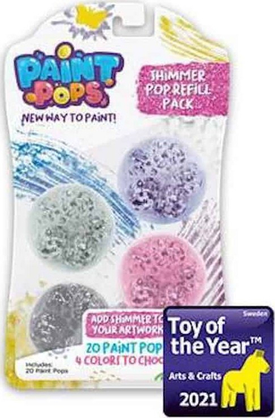 Set rimbushës pikture Paint Pops Shimmer Pop, 20 copë, efekt shimmer, shumëngjyrësh