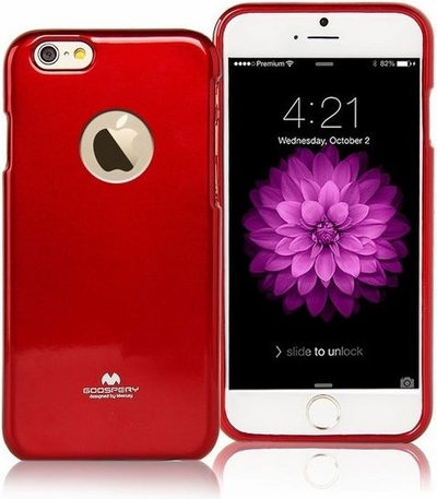 Këllëf telefoni Mercury Goospery Jelly, TPU, për Moto G5 Plus, i kuq