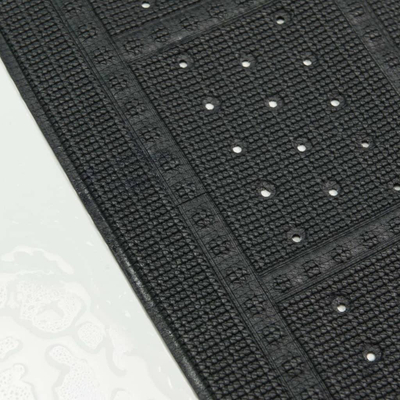 Tapet dushi Sealskin Non-Slip, kundër rrëshqitjes, me vrima kullimi, antracit