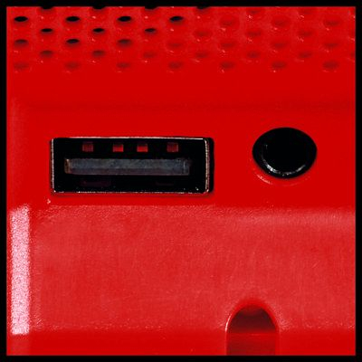 Folës pa tela Einhell TC-SR 18 Li Solo, me Bluetooth, USB, i kuq