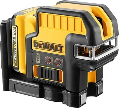 Nivel lazer DeWalt DCE0822D1R, vetënivelo, 10.8V Li-Ion, verdh e zezë