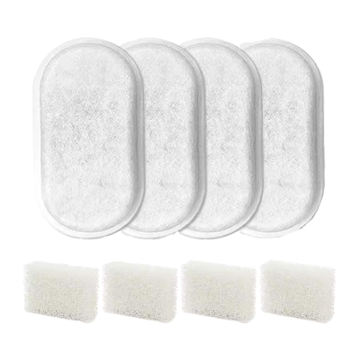 Filtro zëvendësues për shatërvan pijes ROJECO, 2L, set 4 copë, i bardhë