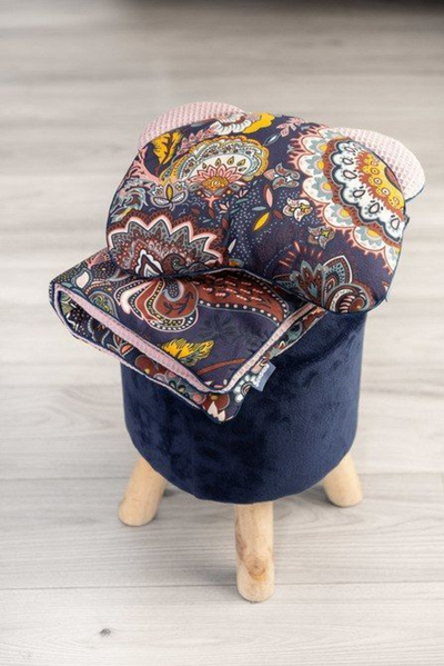 Set jorgan jastëk karroce Sensillo Waffle Boho, pambuk 100%, anti alergjik, rozë e pluhurosur
