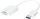 Adapter video LogiLink CV0059B, DisplayPort në VGA, Full HD, i bardhë