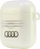 Mbulesë për AirPods Audi IML Geometric Pattern, mbrojtëse, e bardhë