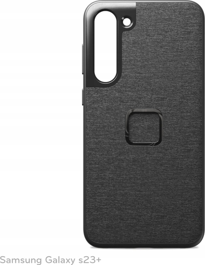 Kllëf telefoni Peak Design Mobile Everyday për Samsung Galaxy S23 Plus, SlimLink magnetik, me pëlhurë, gri charcoal