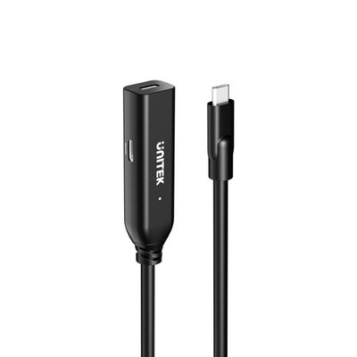 USB-C продолжен кабел Unitek, 5 m, 10Gbps USB 3.1, црн