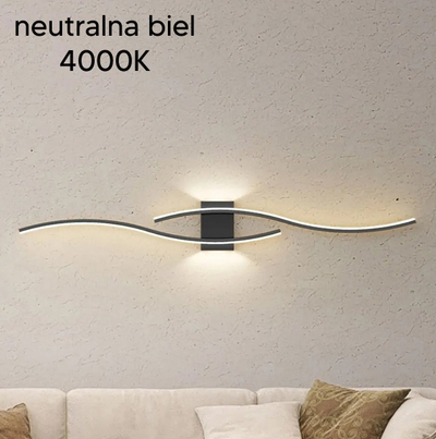 Lampë muri ZD149A, LED 24W, 60cm, e zezë