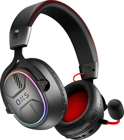 Kufje gaming pa tela OXS Storm G2, virtual 7.1, 24 orë bateri, të zeza