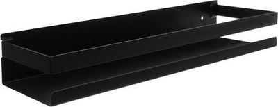Raft muri për banjo RUHHY, 50 cm, çelik inox, i zi