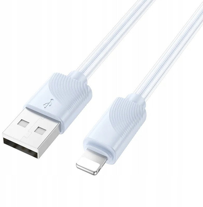 Kabllo karikimi Hoco X114, USB A në Lightning, 1m, 2.4A, blu