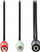 Kabllo audio ndarës Nedis CAGB22160BK02, 0.12m, 3.5mm në 2 x 3.5mm, e zezë