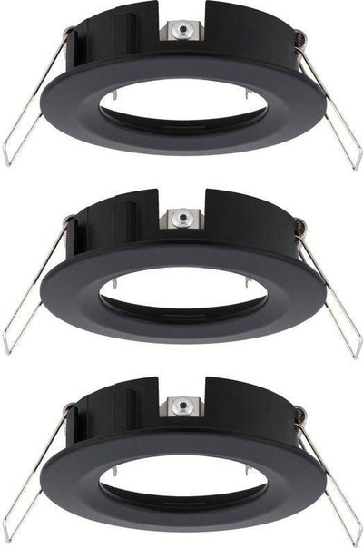 Set spote tavanore Paulmann 92481, 10W, IP44, të zeza