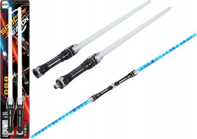 Lodër shpatë drite LeanToys Space Sword, 2 në 1, me drita dhe zëra, shumëngjyrëshe