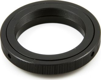 Adapter objektivi Pixco Olympus 4/3 në T2, duralumin, i zi