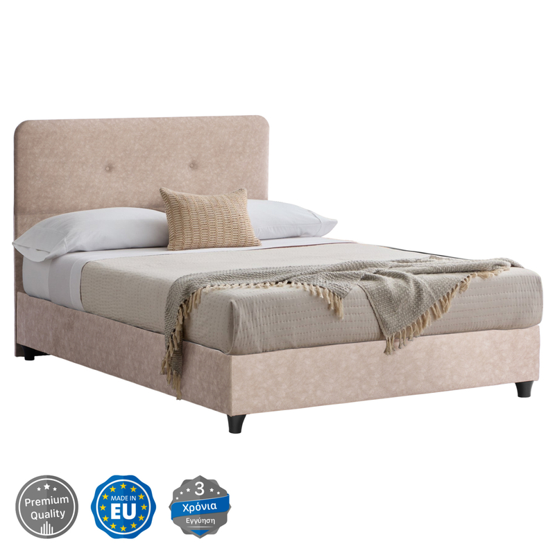 Shtrat Dolores HM648.22, 120x200 cm, material nubuck sintetik, bezhë